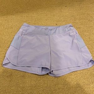 Athleta Girl Pastel Purple Running Shorts